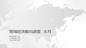 伴走型小規模事業者支援推進事業　地域経済動向調査結果8月